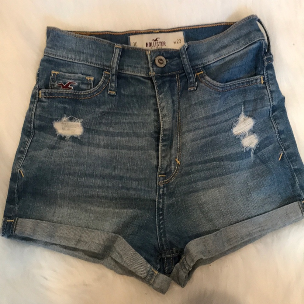 High Waisted Shorts Denim